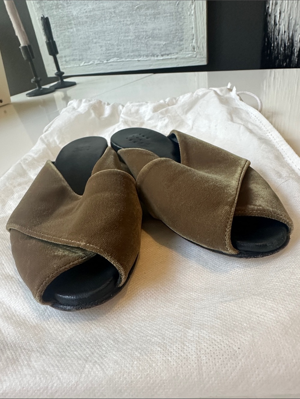 Trademark Velvet Flat Mules - Picture 7 of 7